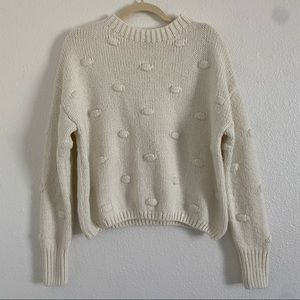 moon & madison knit sweater cream